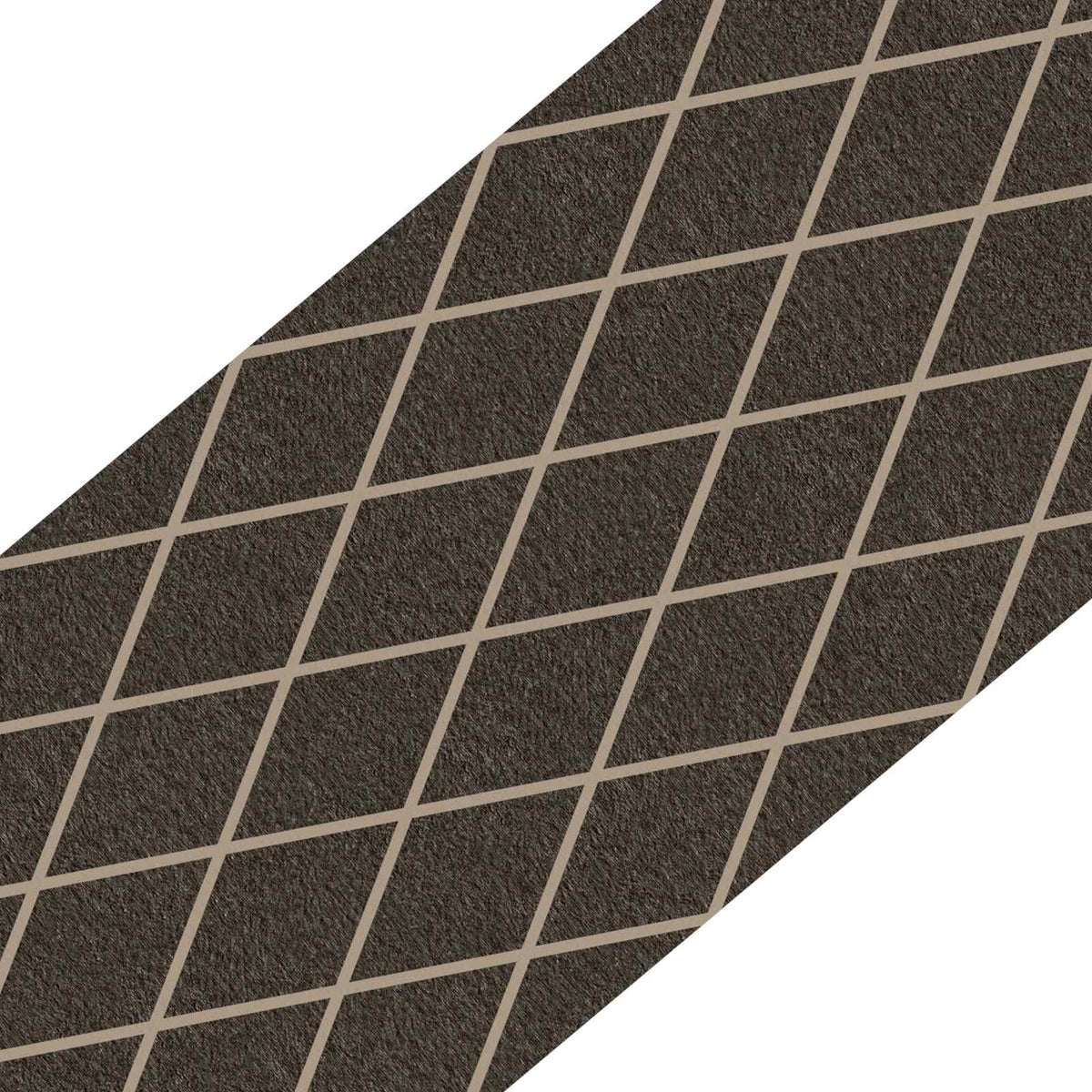 Stair Mats 15 pcs 76 x 20 cm Black Diamond Pattern Polyester