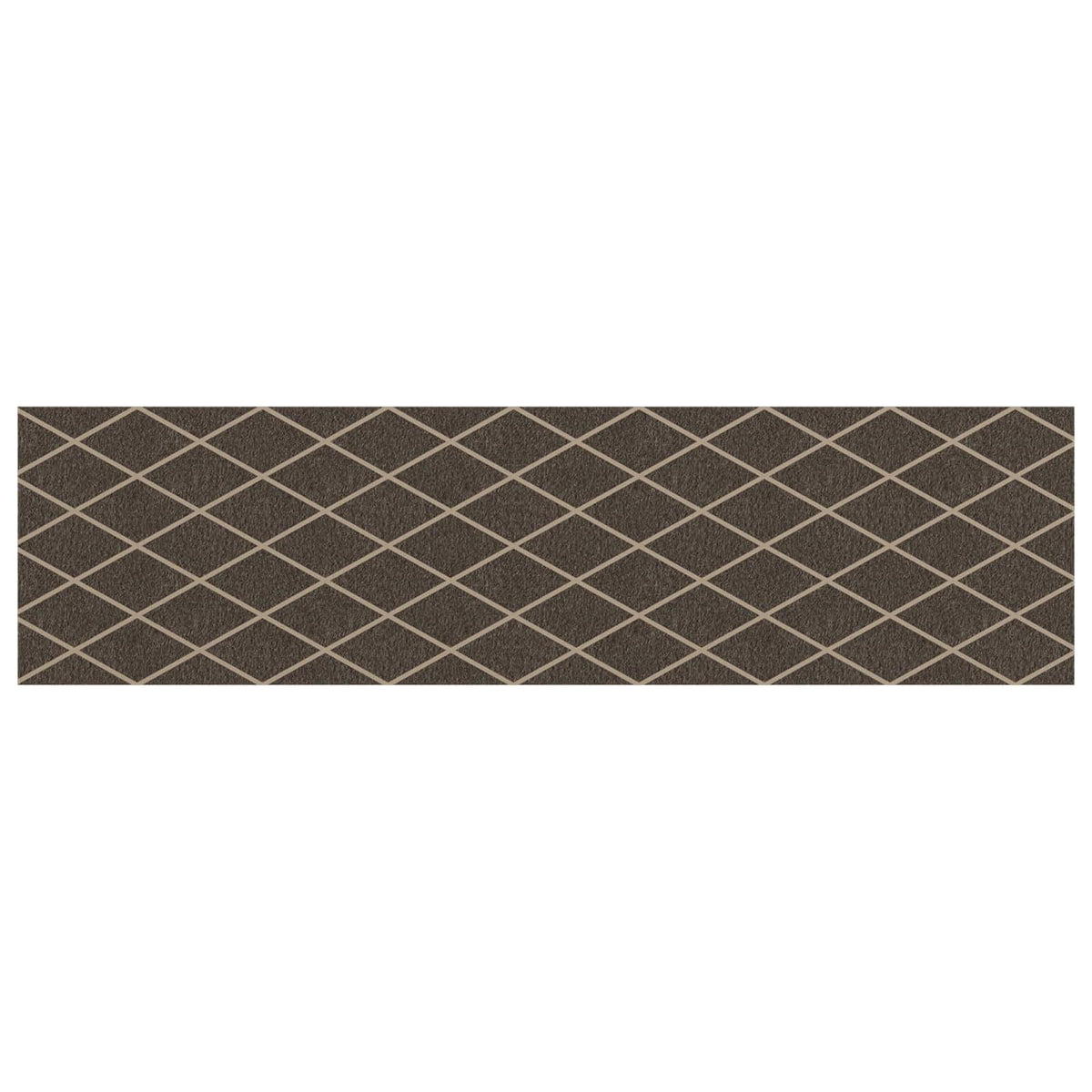 Stair Mats 15 pcs 76 x 20 cm Black Diamond Pattern Polyester