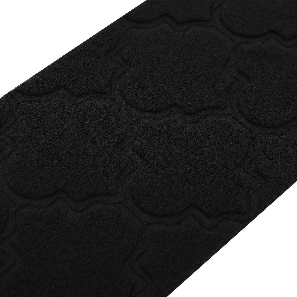 Stair Mats 15 pcs 76 x 20 cm Black Polyester Rectangular