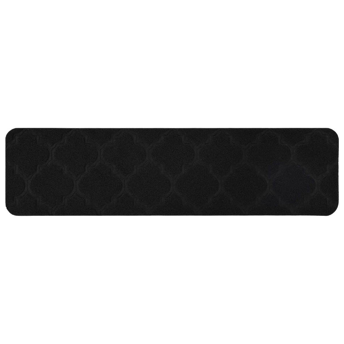 Stair Mats 15 pcs 76 x 20 cm Black Polyester Rectangular