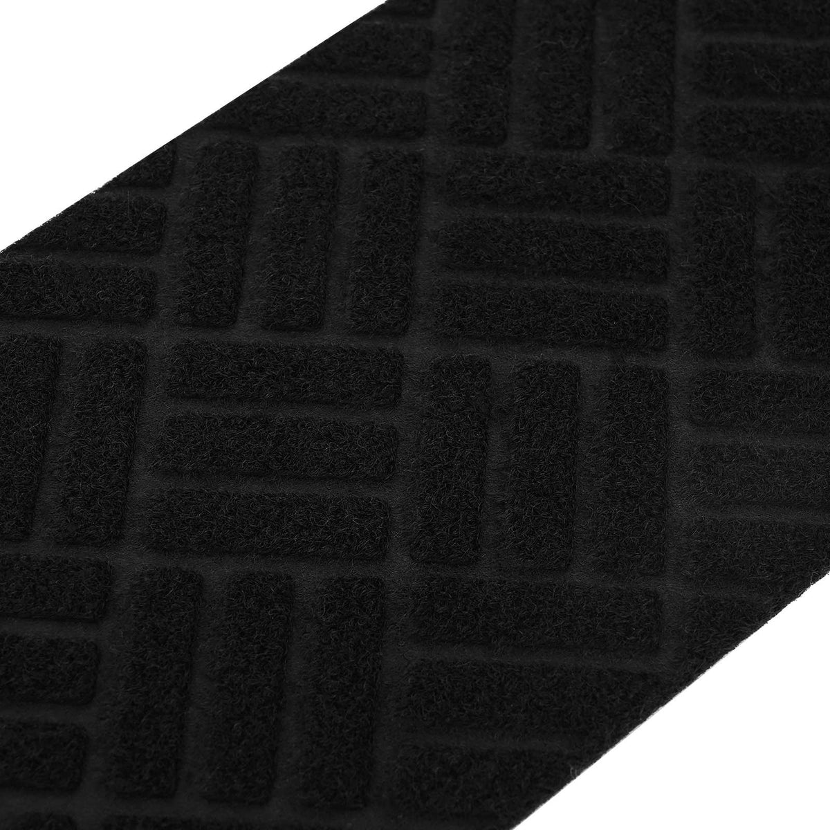 Stair Mats 15 pcs 76 x 20 cm Black Polyester Rectangular