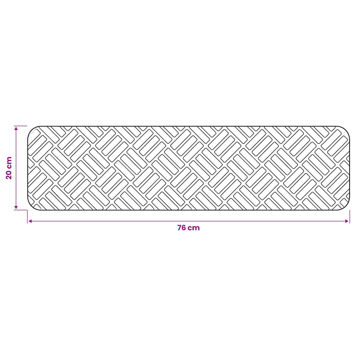 Stair Mats 15 pcs 76 x 20 cm Beige Polyester Rectangular