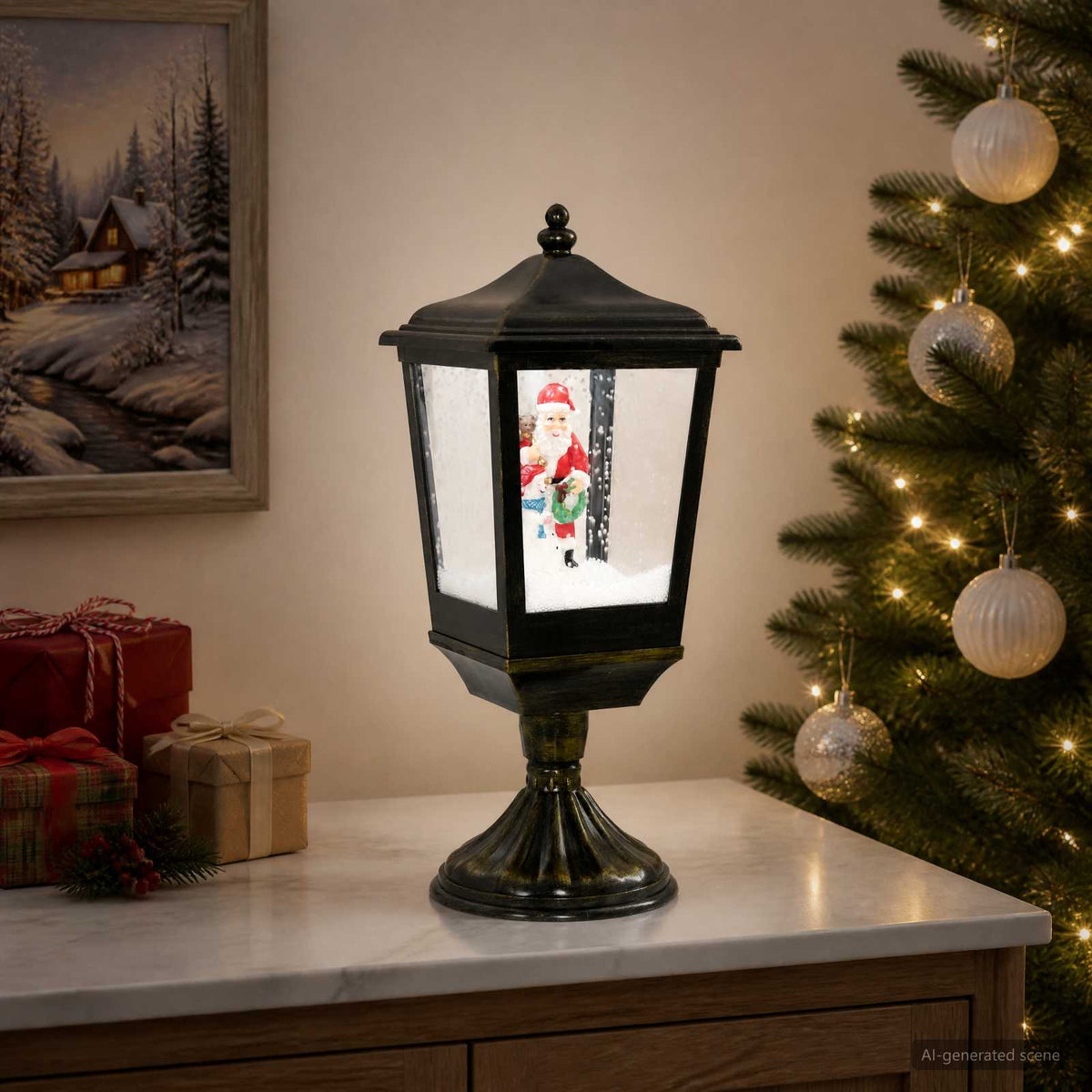 Christmas Lantern ESPOO Cool White 20.5 x 20.5 x 52 cm