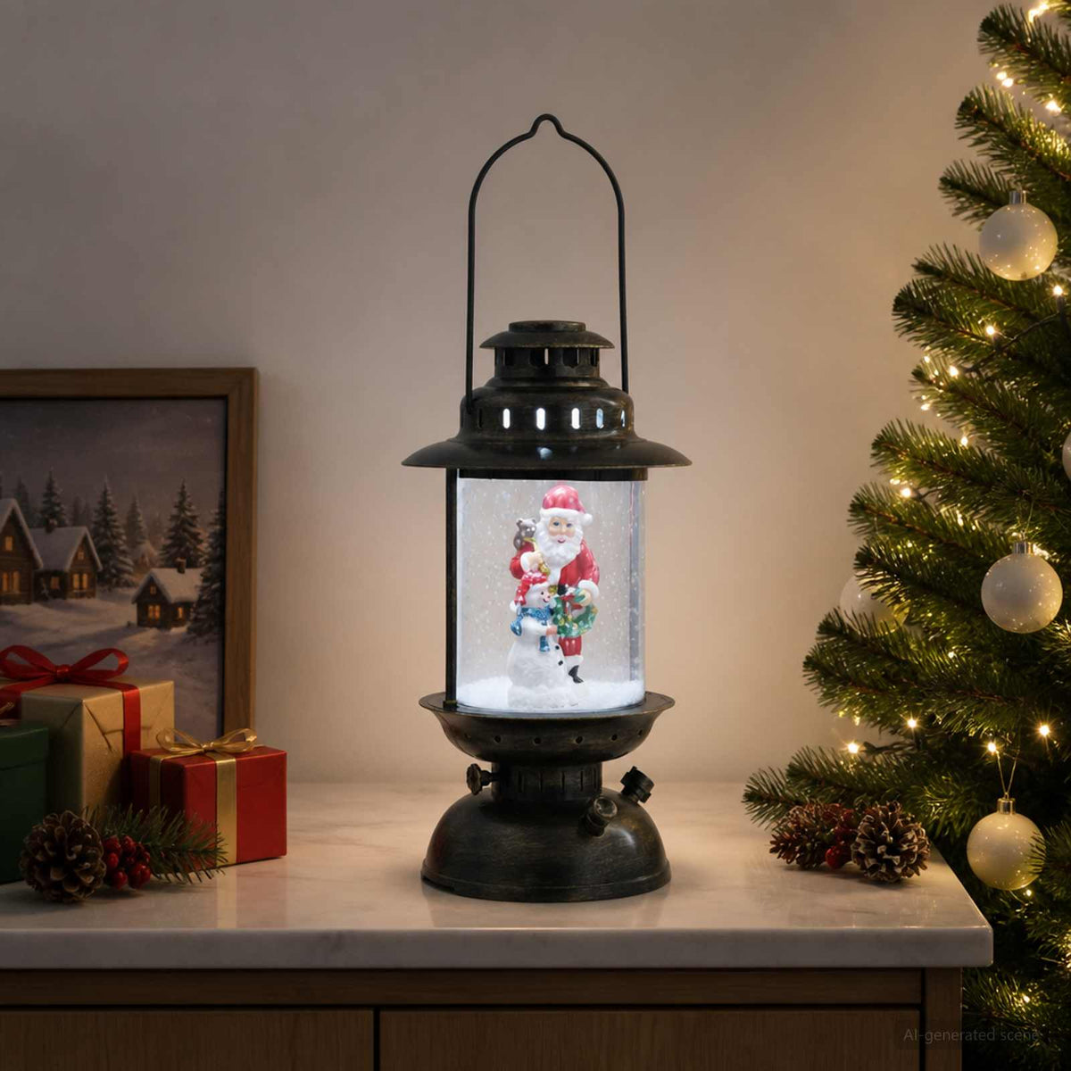 Christmas Lantern ESPOO Cool White Ø 21 x 40.5 cm