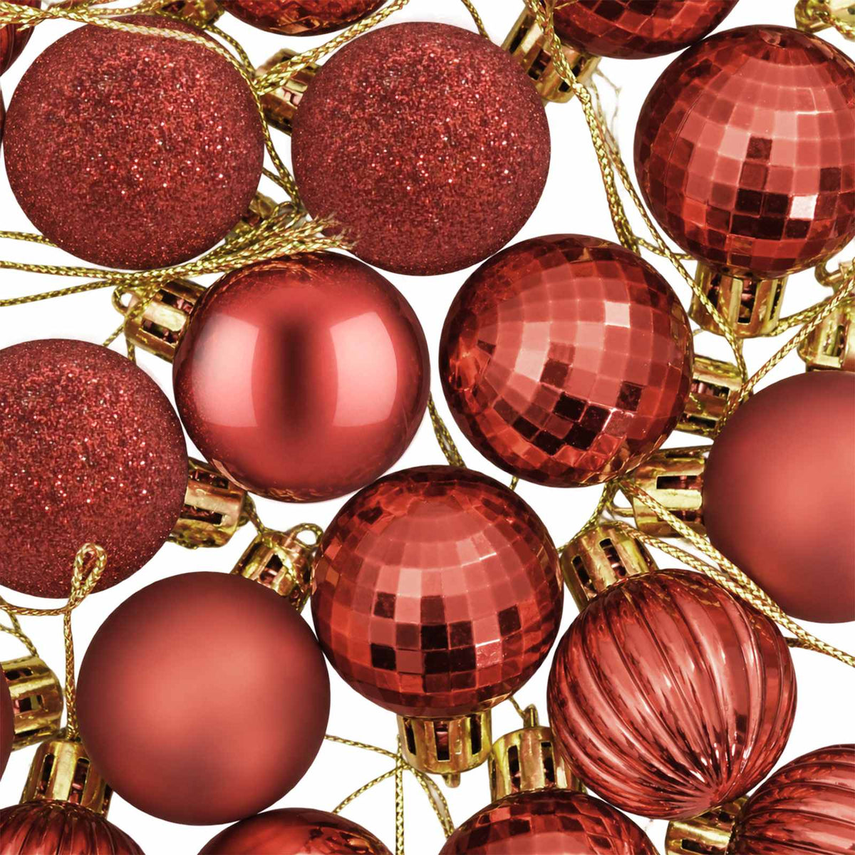 Christmas Ball Set 150 pcs Red 3 cm Polystyrene