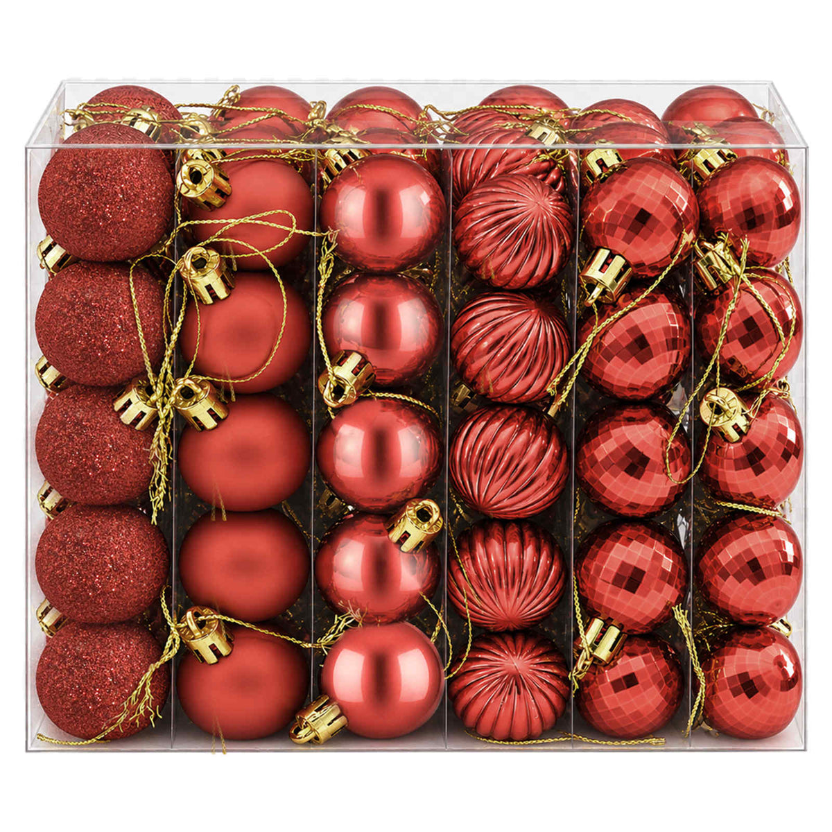 Christmas Ball Set 150 pcs Red 3 cm Polystyrene
