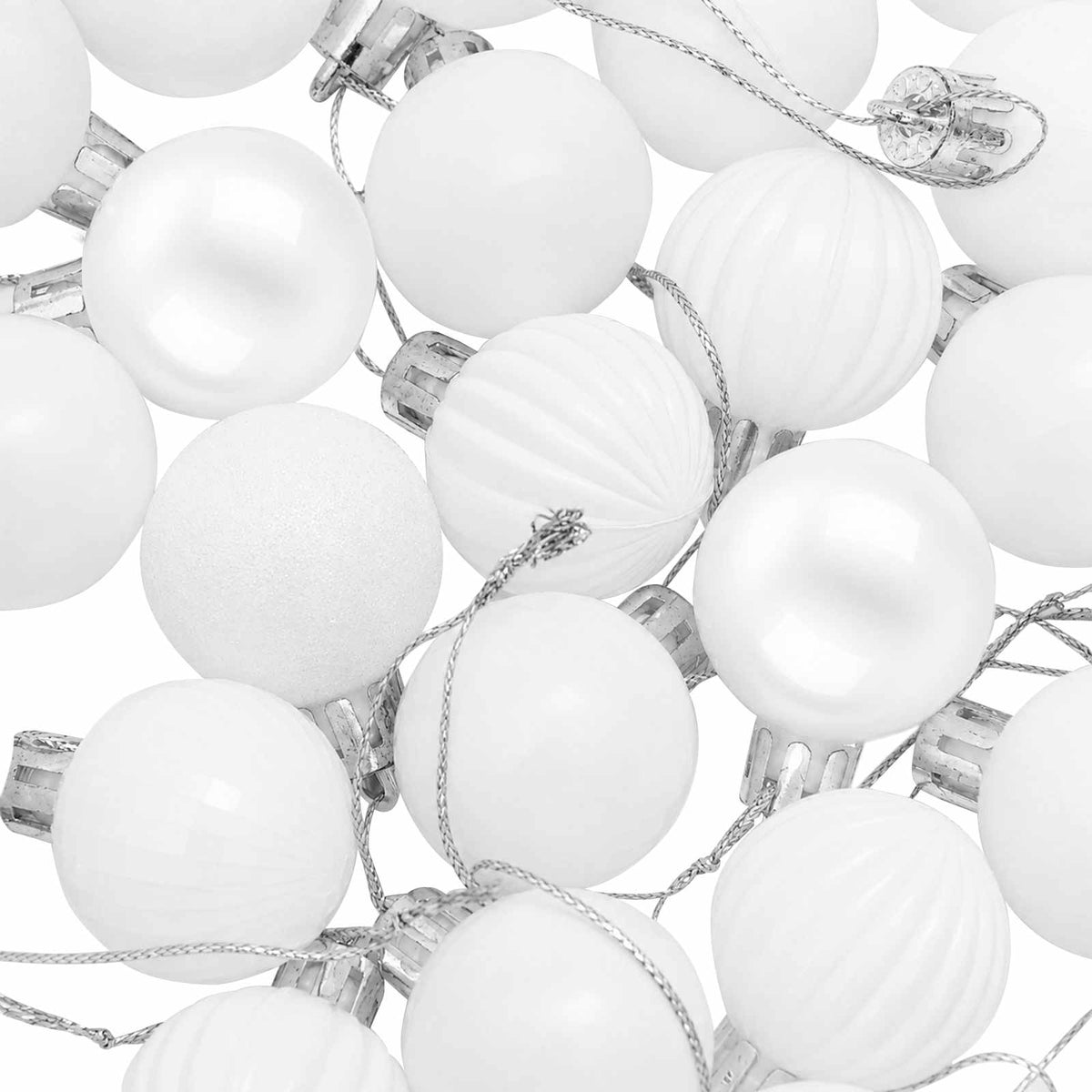 Christmas Ball Set 150 pcs White 3 cm Polystyrene