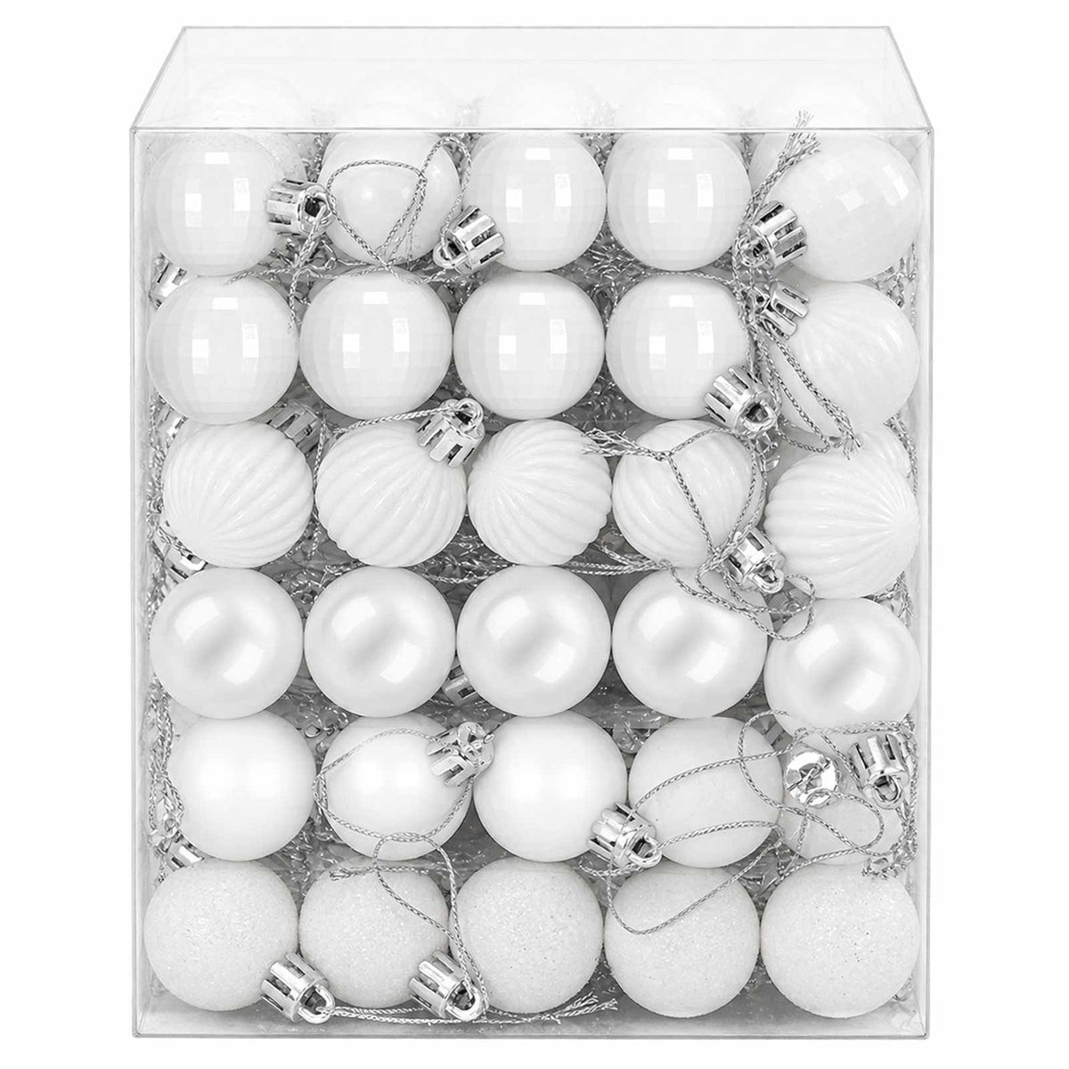 Christmas Ball Set 150 pcs White 3 cm Polystyrene