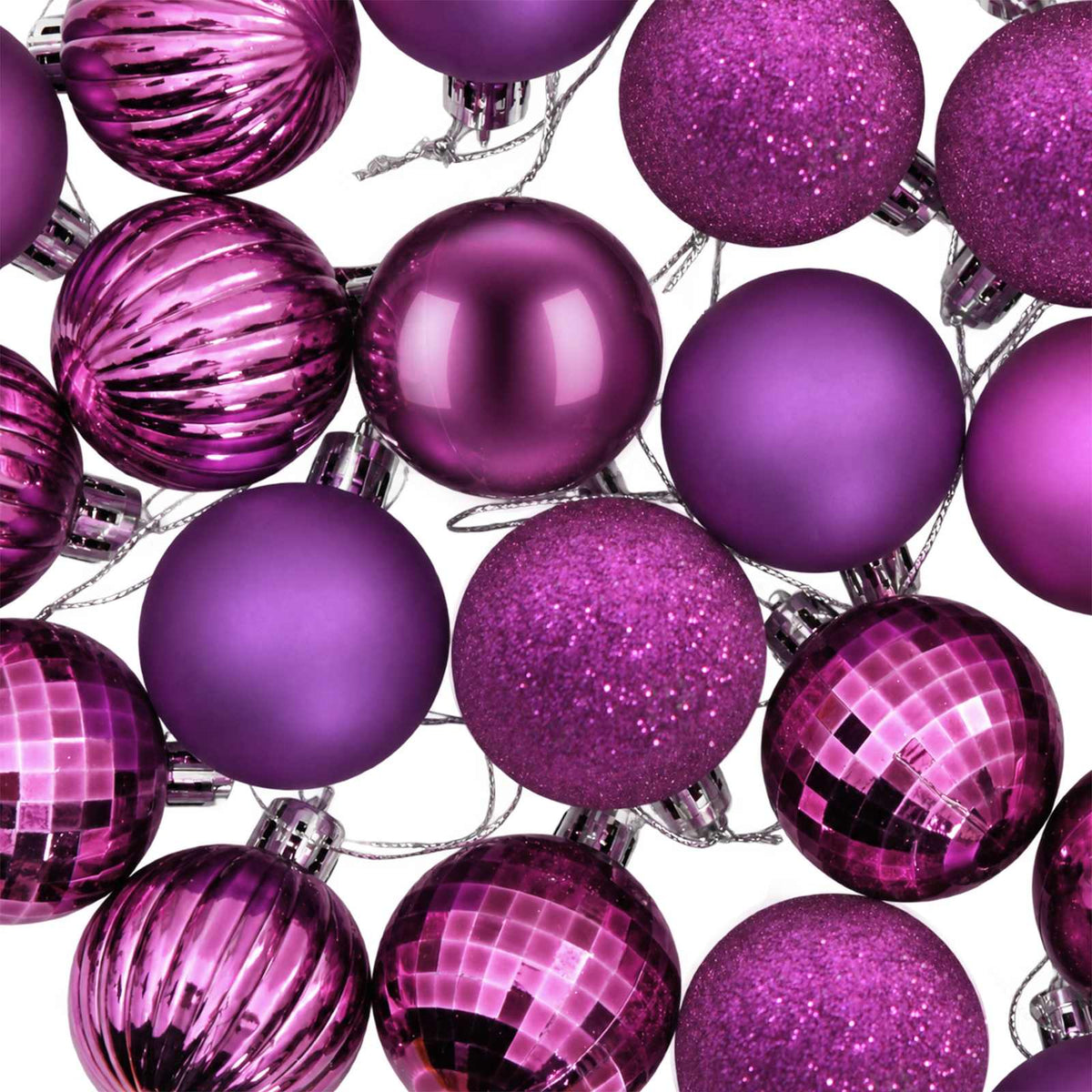 Christmas Ball Set 150 pcs Lilac 3 cm Polystyrene