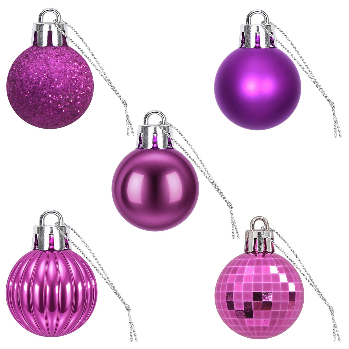 Christmas Ball Set 150 pcs Lilac 3 cm Polystyrene
