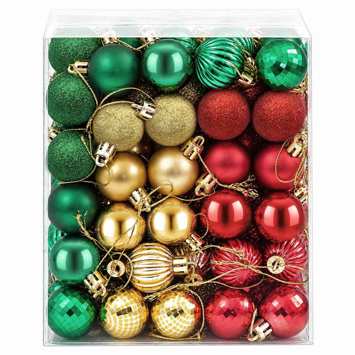 Christmas Ball Set 150 pcs Red, Gold and Green 3 cm Polystyrene