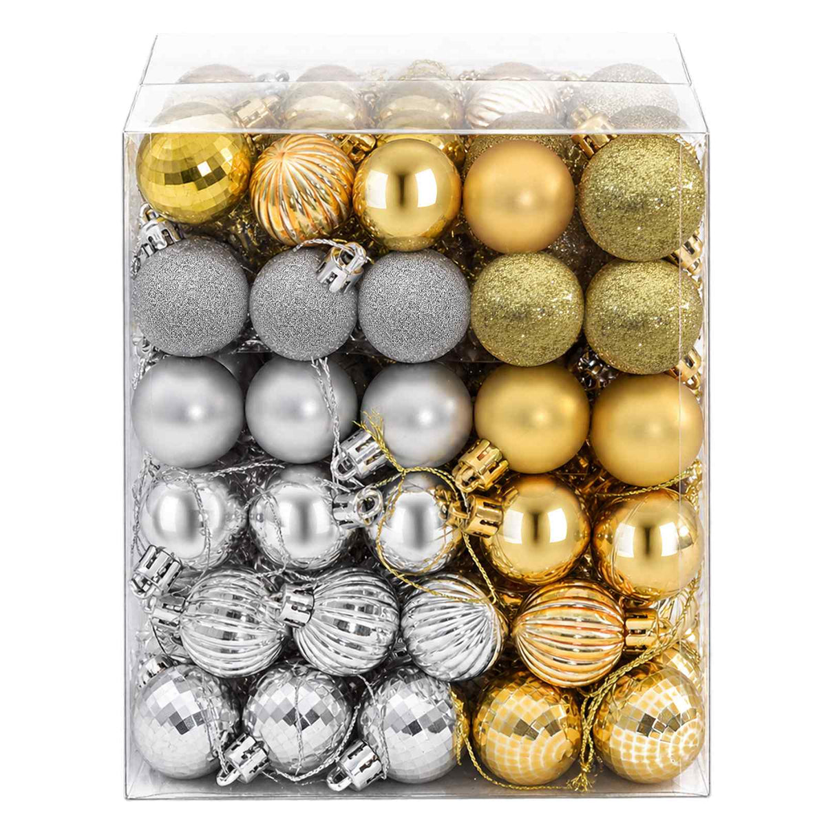Christmas Ball Set 150 pcs Silver and Gold 3 cm Polystyrene