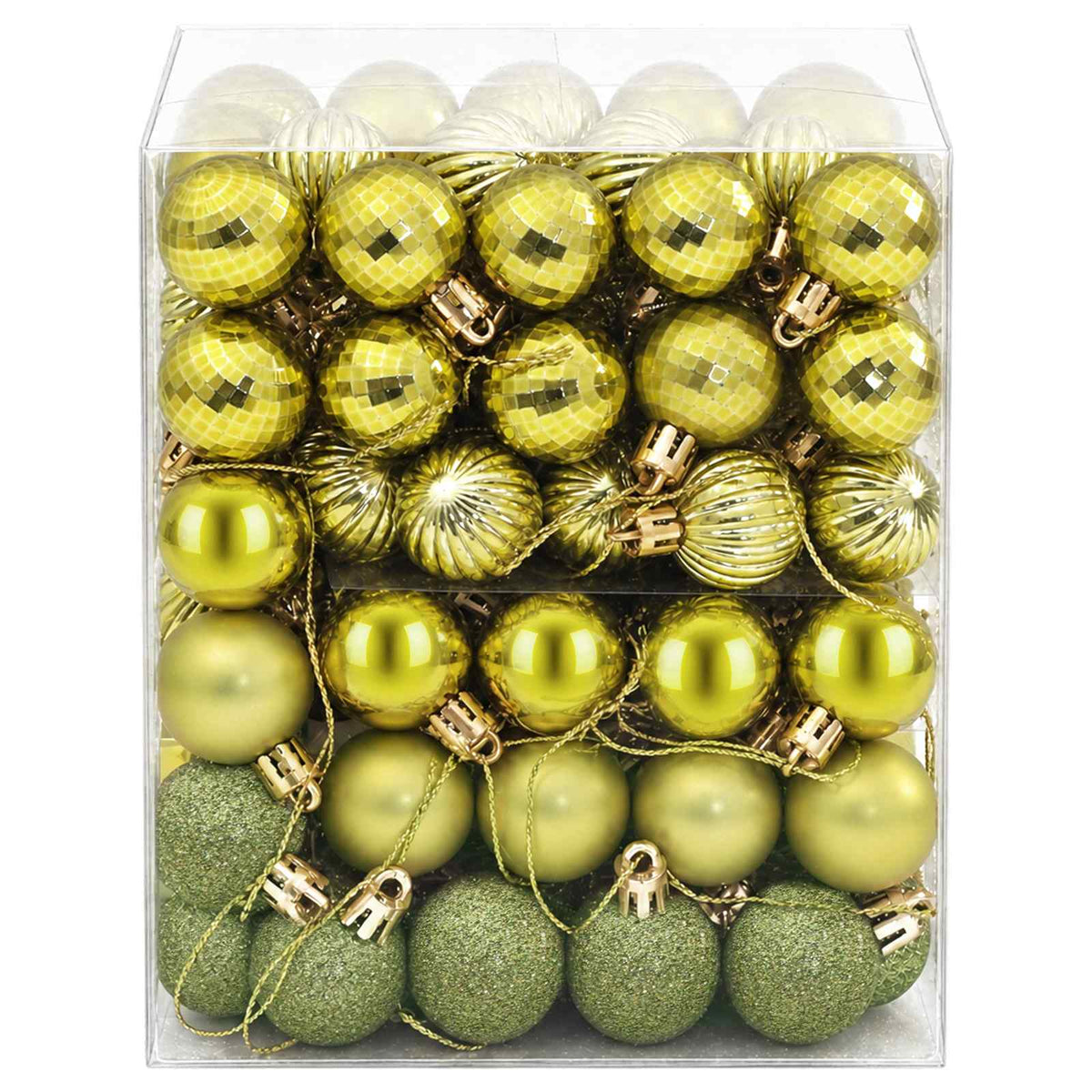 Christmas Ball Set 150 pcs Light Green 3 cm Polystyrene