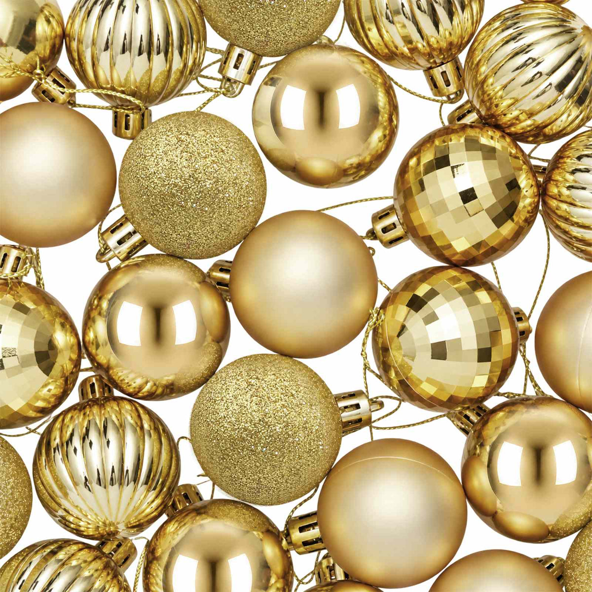 Christmas Ball Set 100 pcs Gold 4 cm Polystyrene