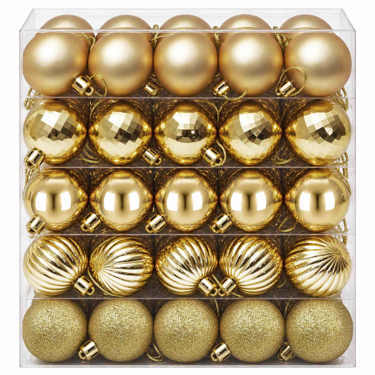 Christmas Ball Set 100 pcs Gold 4 cm Polystyrene