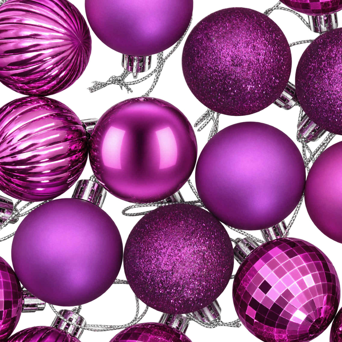 Christmas Ball Set 100 pcs Lilac 4 cm Polystyrene