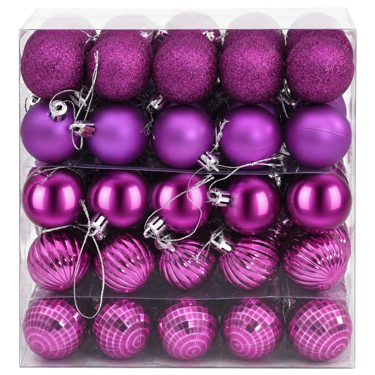 Christmas Ball Set 100 pcs Lilac 4 cm Polystyrene