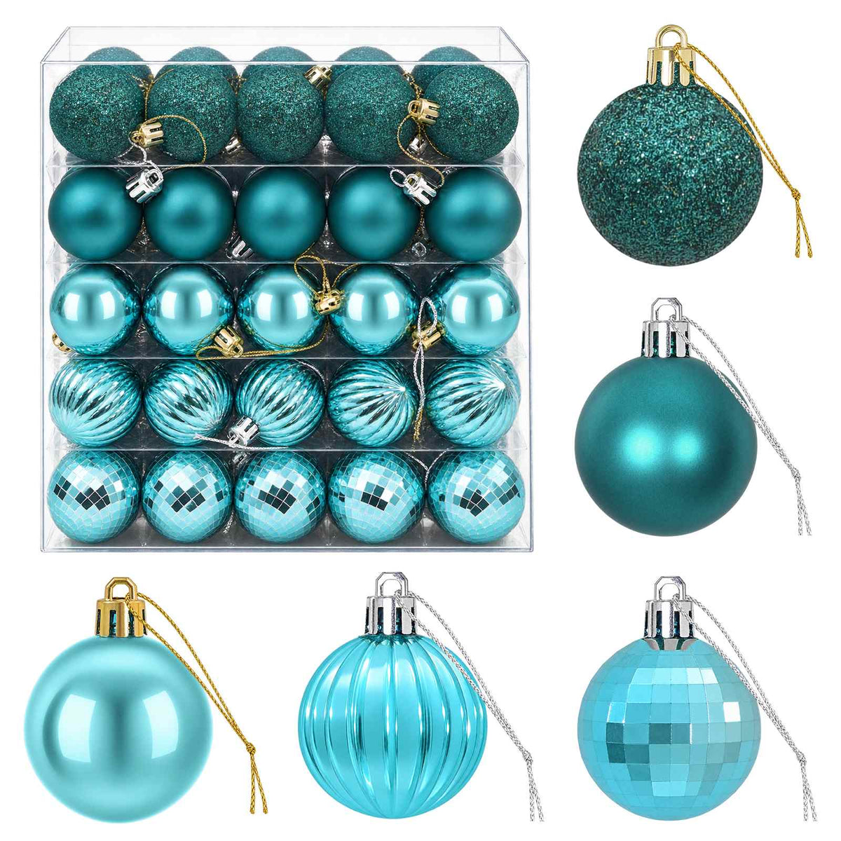 Christmas Ball Set 100 pcs Green 4 cm Polystyrene
