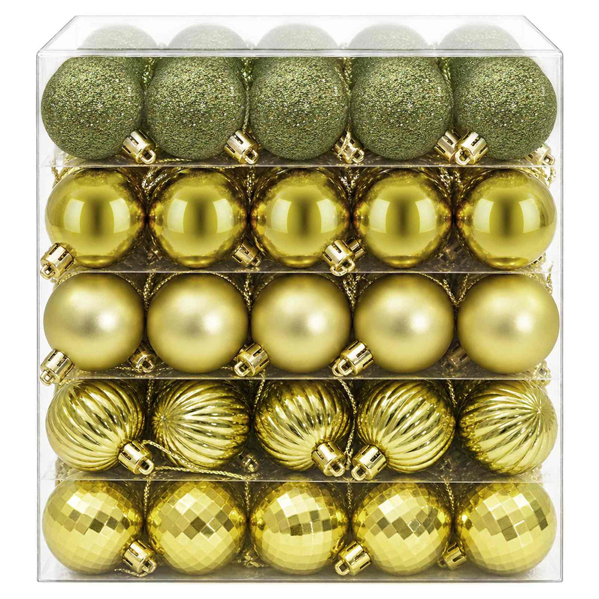 Christmas Ball Set 100 pcs Light Green 4 cm Polystyrene