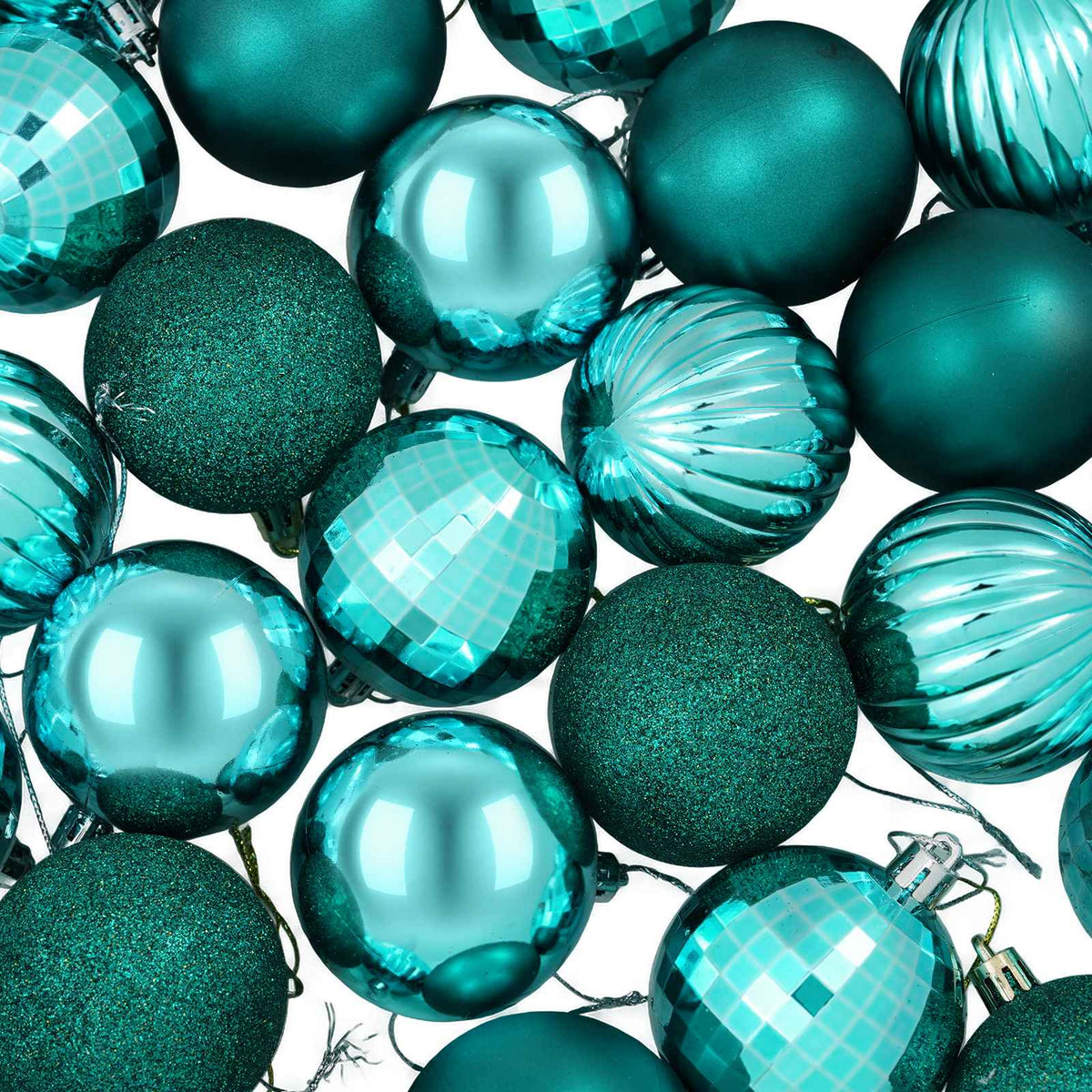 Christmas Ball Set 75 pcs Green 6 cm Polystyrene