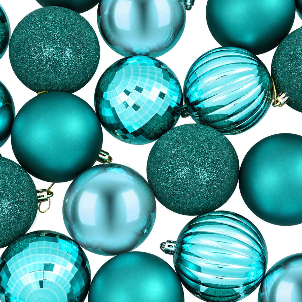 Christmas Ball Set 50 pcs Green Dia. 8 cm Polystyrene