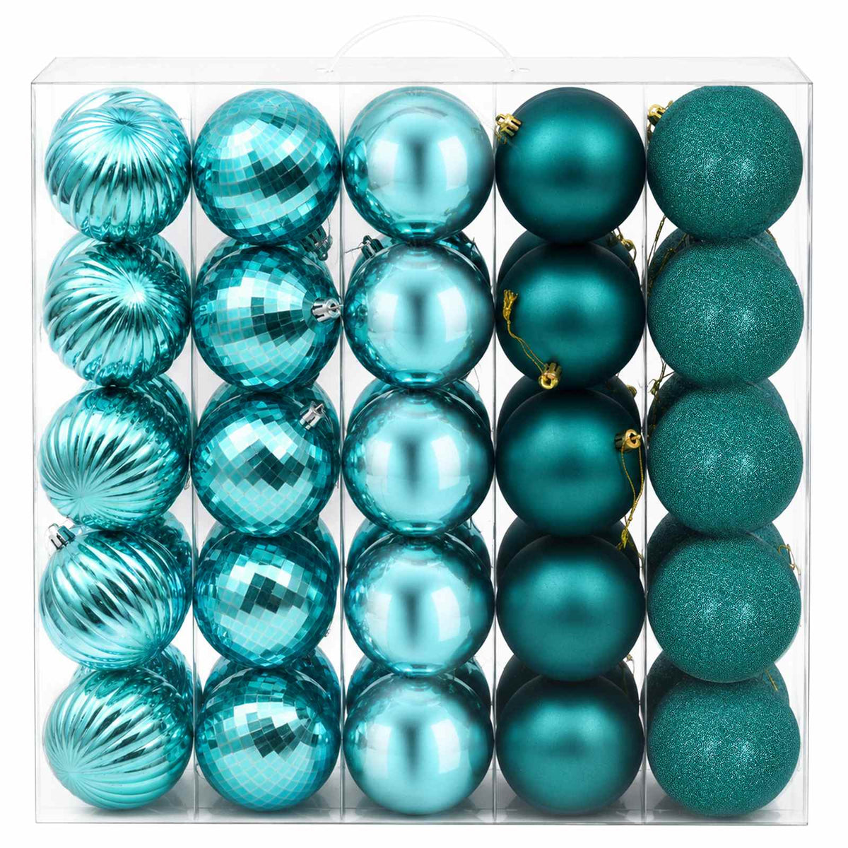 Christmas Ball Set 50 pcs Green Dia. 8 cm Polystyrene