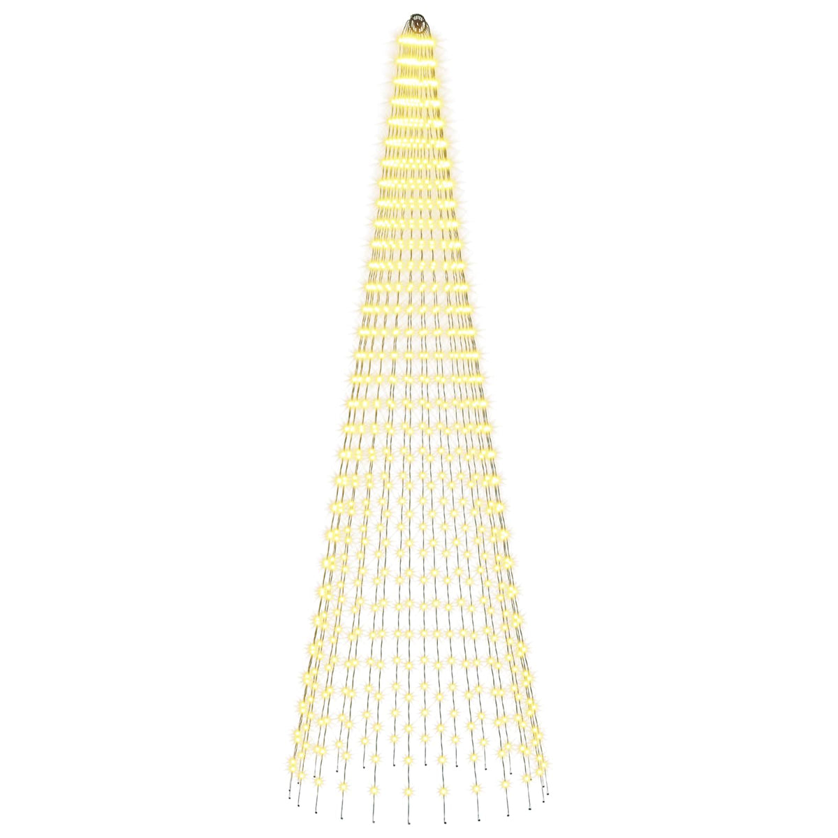 Christmas Tree Light with Spikes 744 LEDs Warm White and