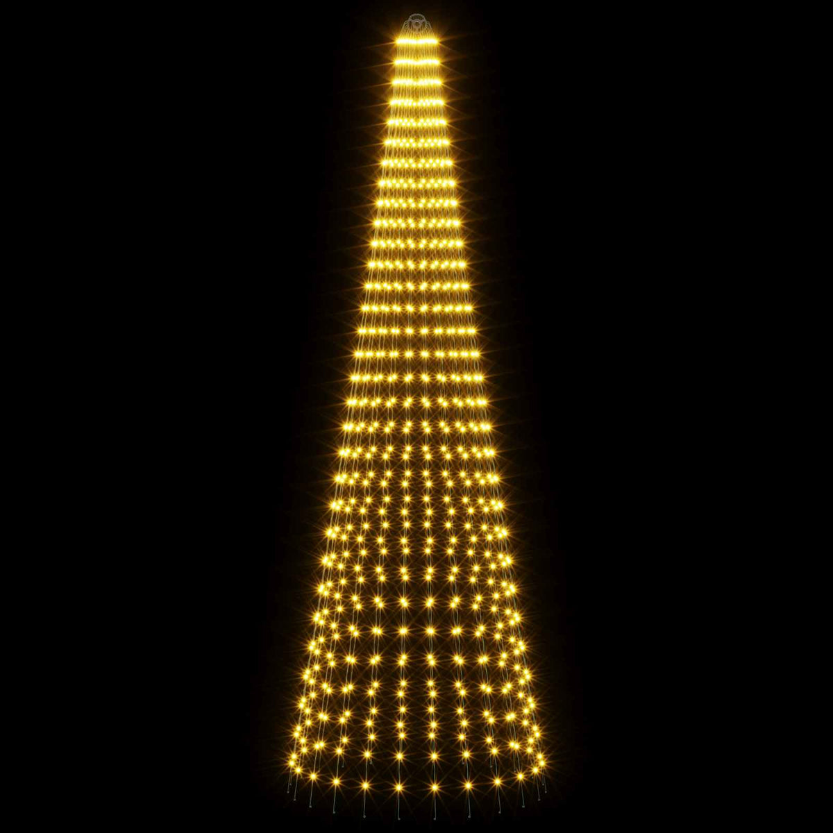 Christmas Tree Light with Spikes 744 LEDs Warm White and