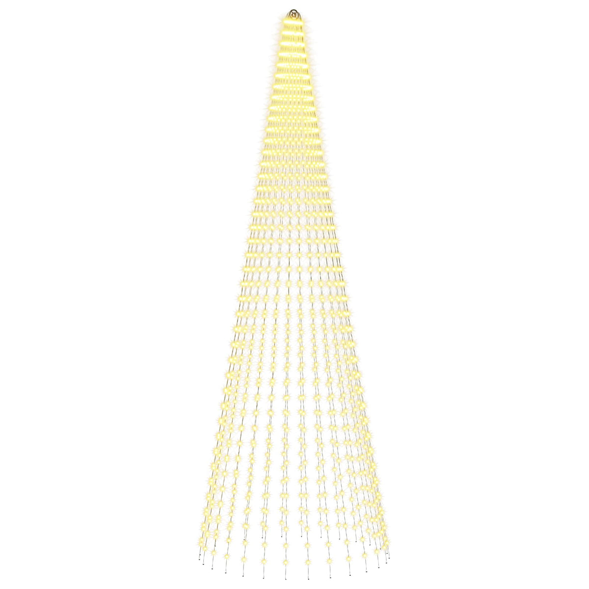 Christmas Tree Light with Spikes 1148 LEDs Warm White and