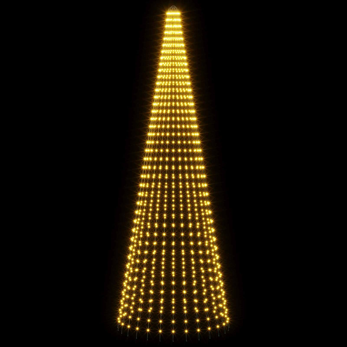 Christmas Tree Light with Spikes 1148 LEDs Warm White and