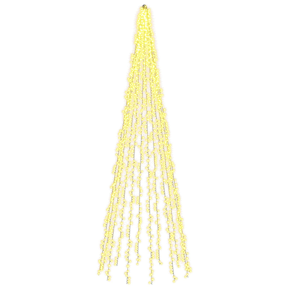 Christmas Tree Lights with 12 LEDs 1608 LEDs Warm White