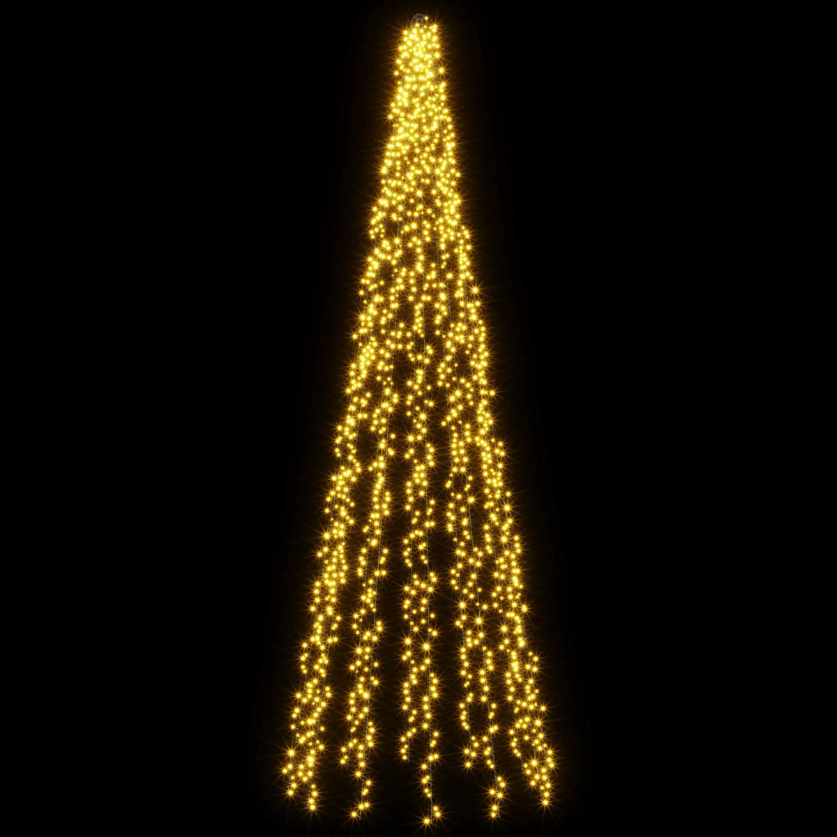 Christmas Tree Lights with 12 LEDs 1608 LEDs Warm White