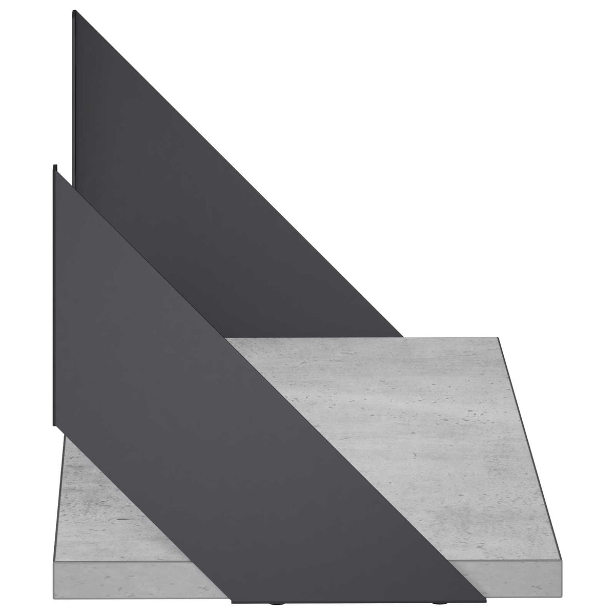 Wall Shelves 4 pcs Concrete Grey 50 x 20 x 17 cm