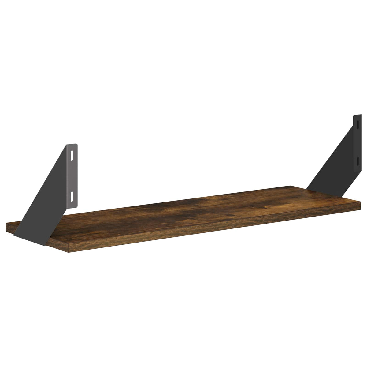 Wall Shelves 2 pcs Smoked Oak 60 x 20 x 17 cm
