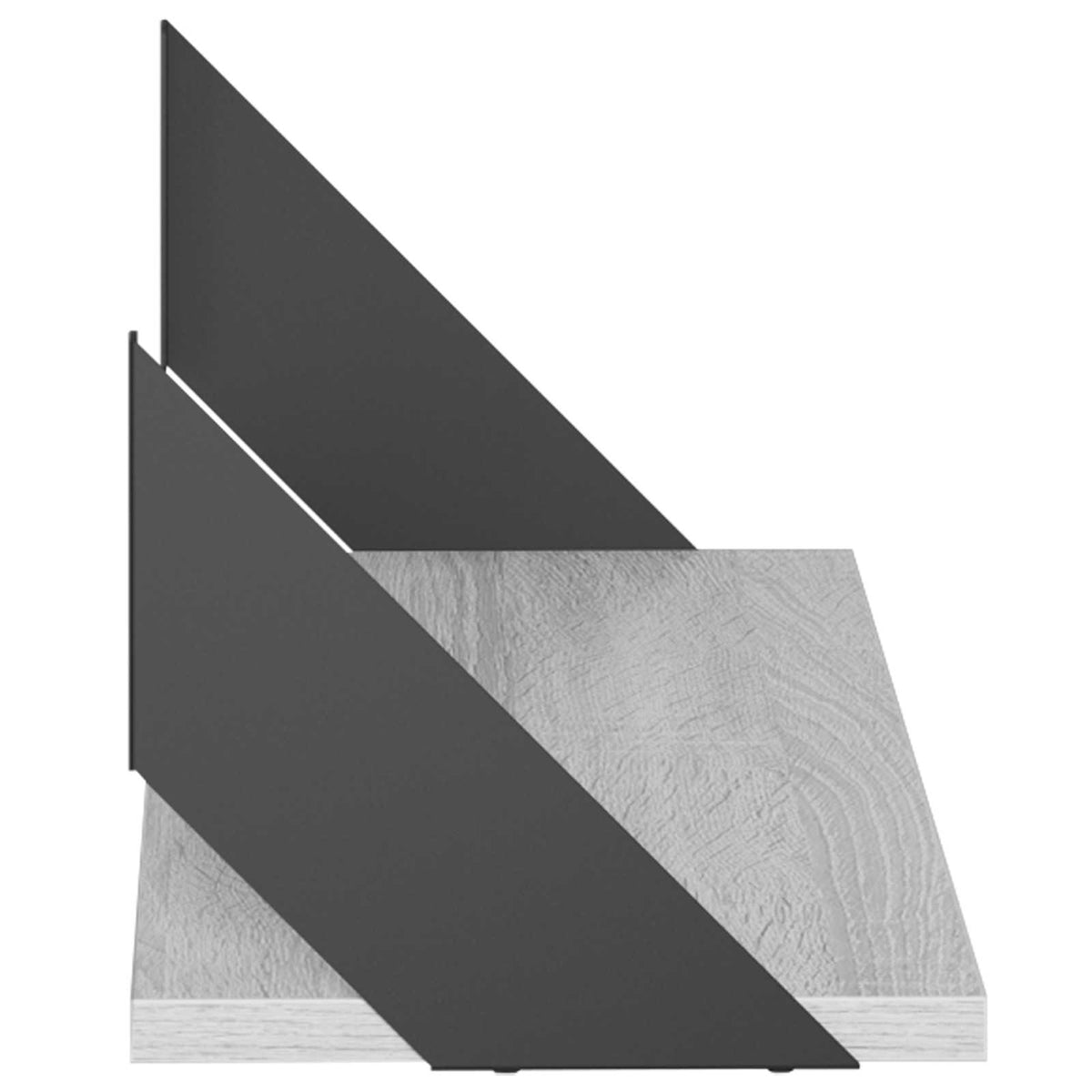 Wall Shelves 4 pcs Grey Sonoma 60 x 20 x 17 cm