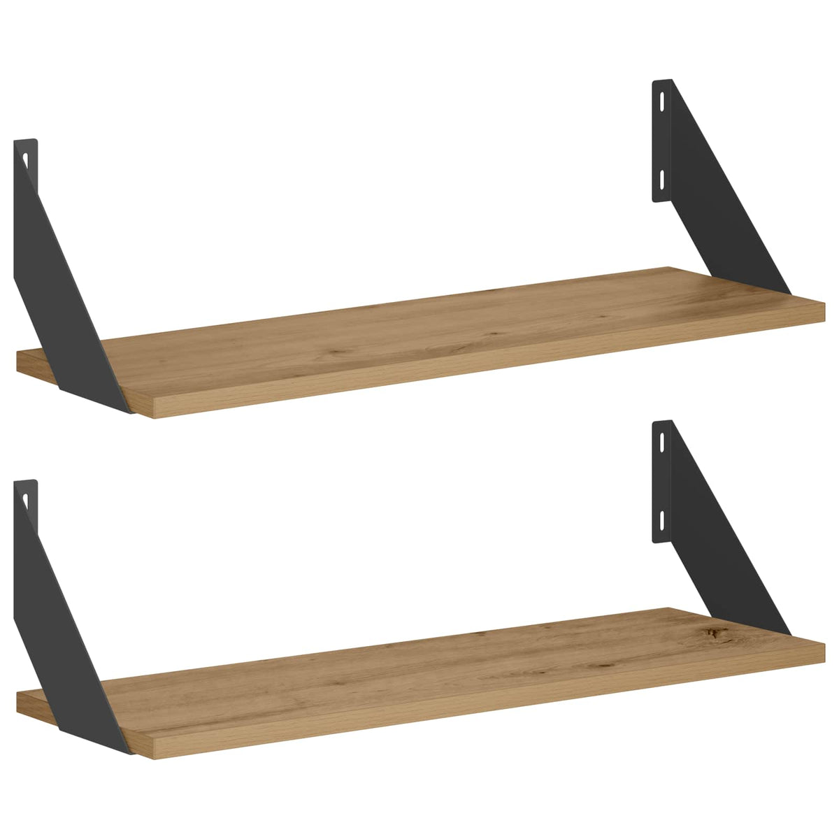 Wall Shelves 2 pcs Artisan Oak 60 x 20 x 17 cm