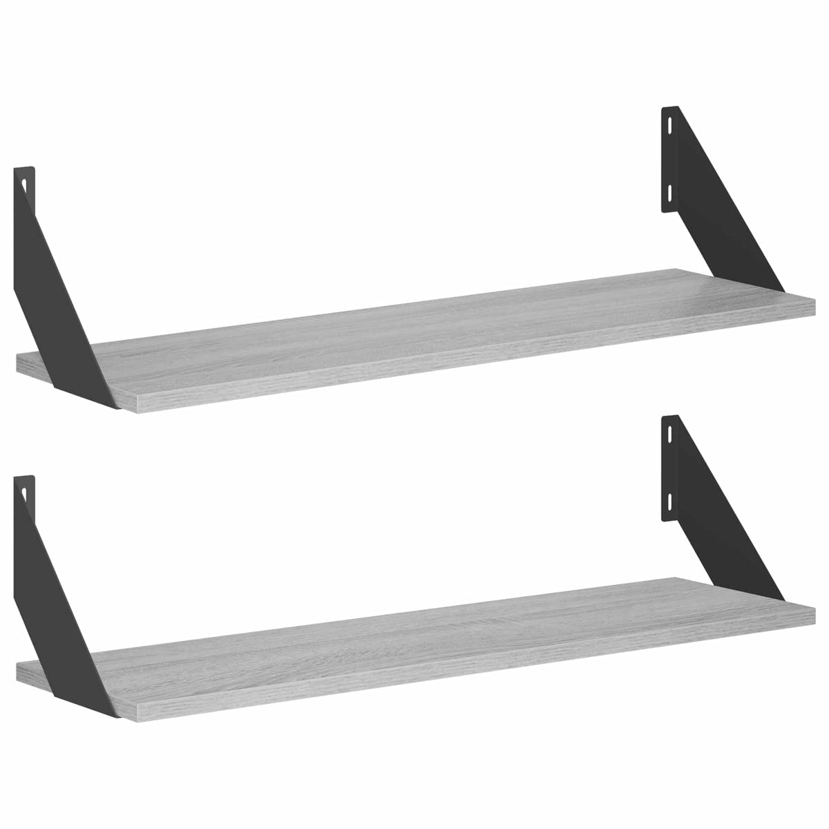 Wall Shelves 2 pcs Grey Sonoma 70 x 20 x 17 cm