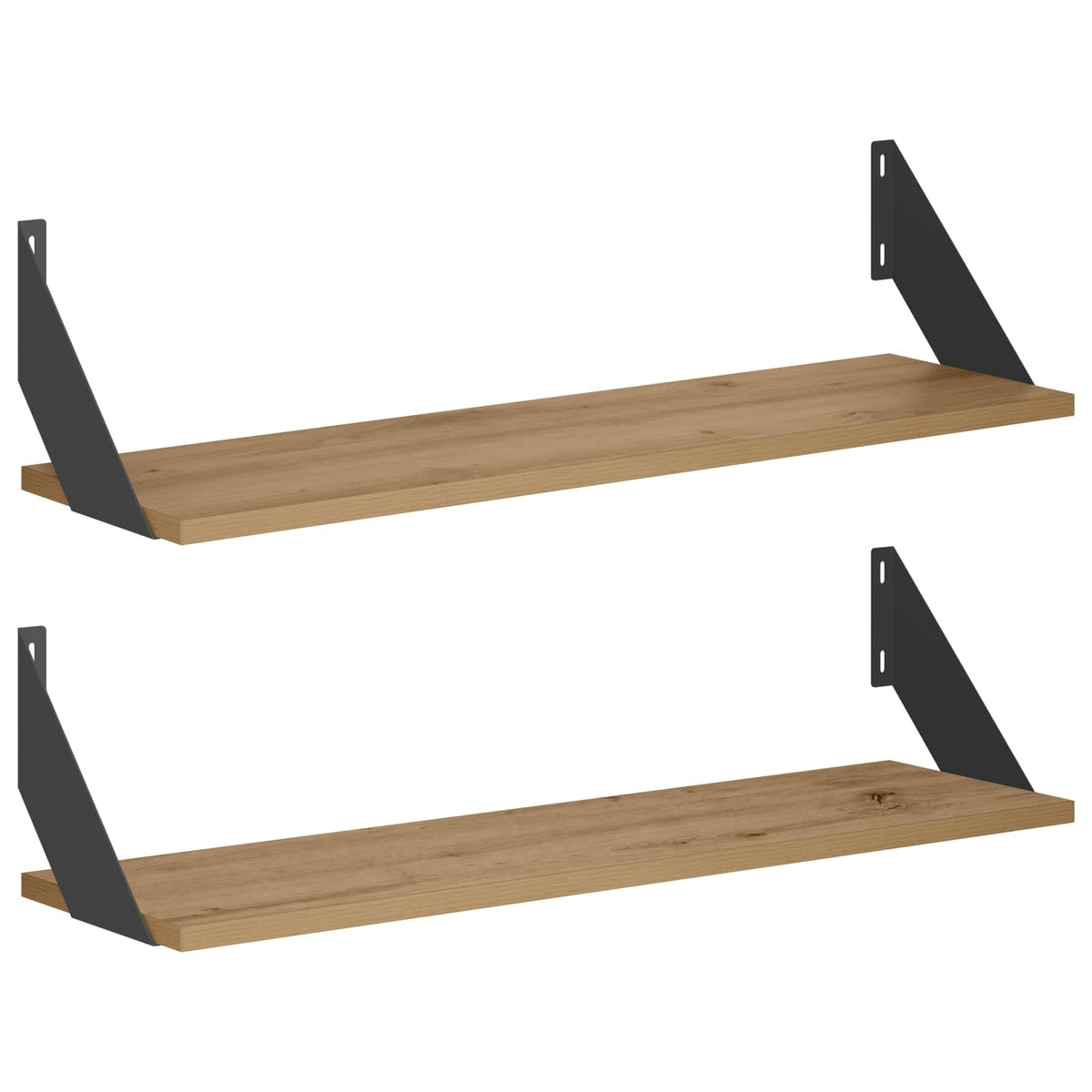 Wall Shelves 2 pcs Artisan Oak 70 x 20 x 17 cm