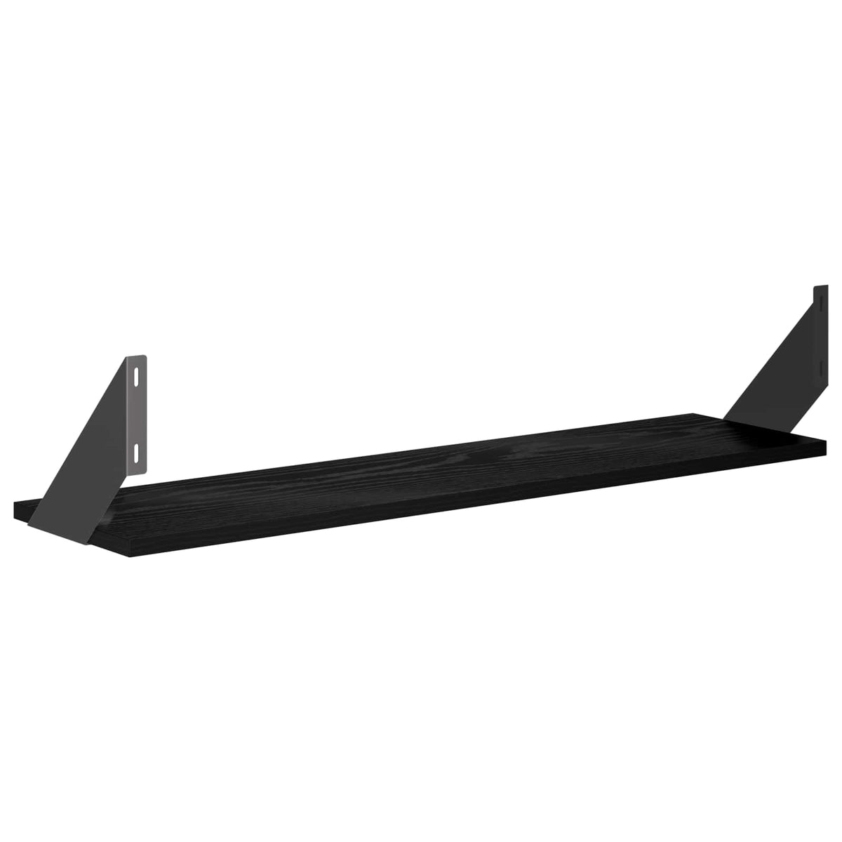 Wall Shelves 4 pcs Black Oak 80 x 20 x 17 cm