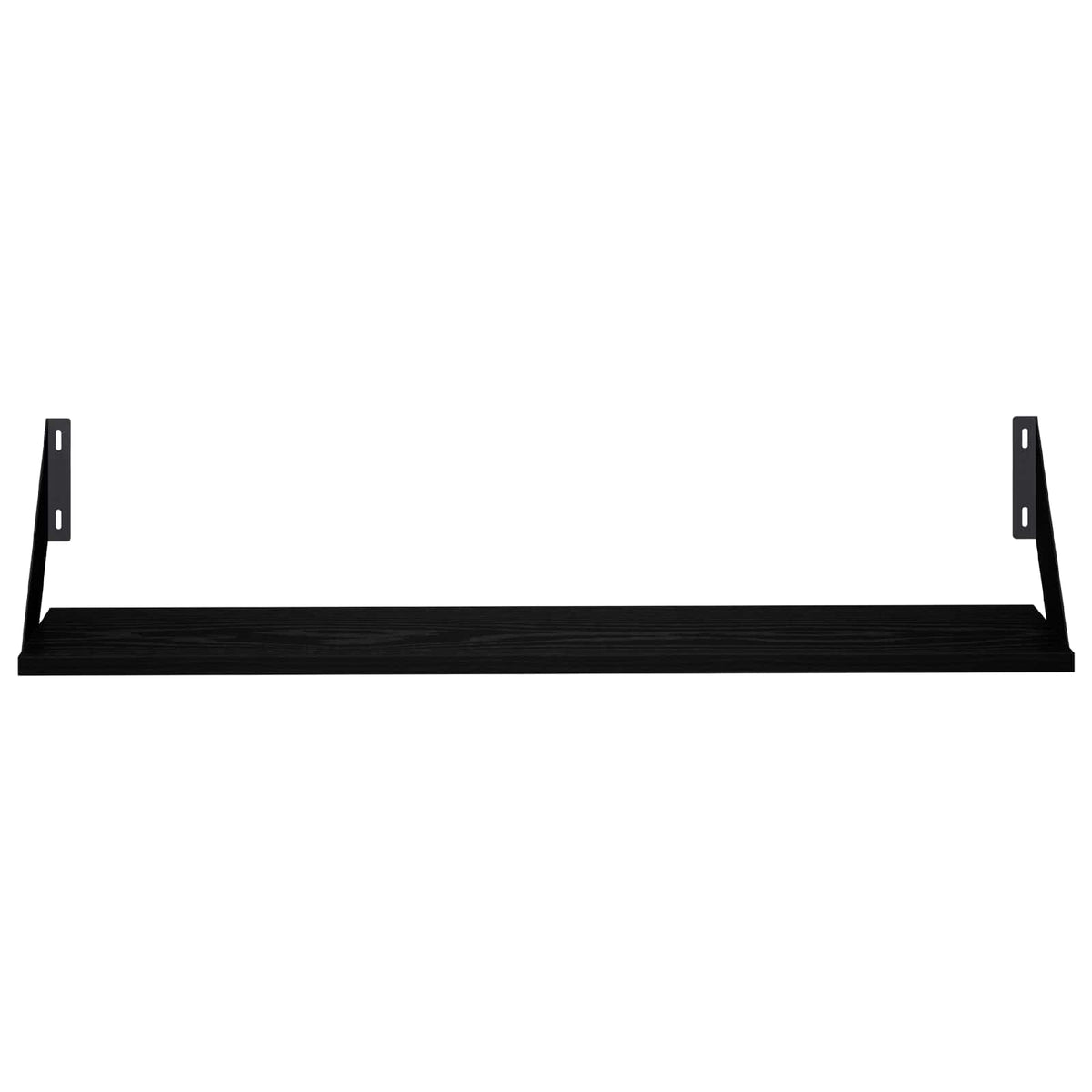Wall Shelves 4 pcs Black Oak 80 x 20 x 17 cm