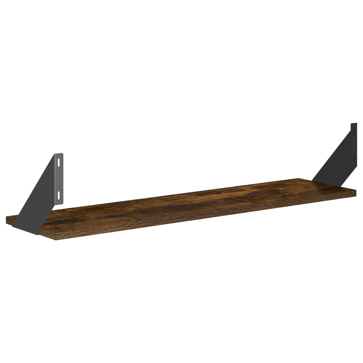 Wall Shelves 4 pcs Smoked Oak 80 x 20 x 17 cm