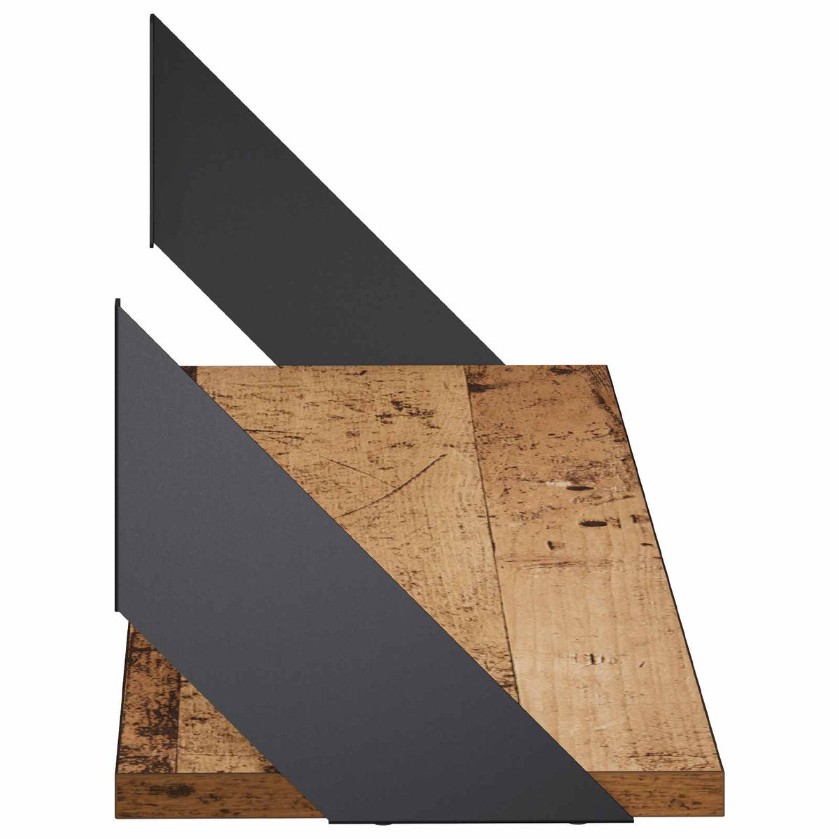 Wall Shelves 4 pcs Old Wood 80 x 20 x 17 cm