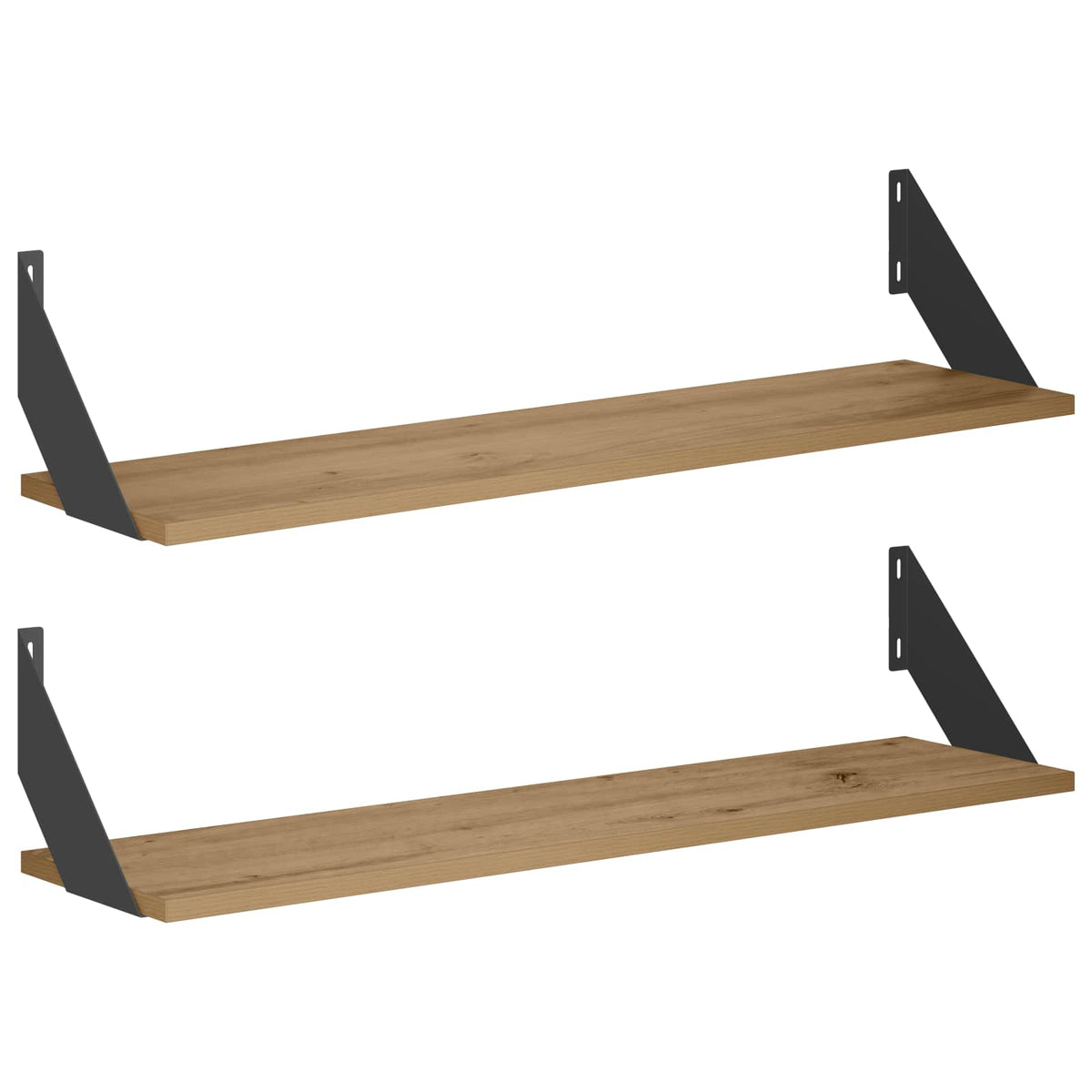 Wall Shelves 2 pcs Artisan Oak 80 x 20 x 17 cm
