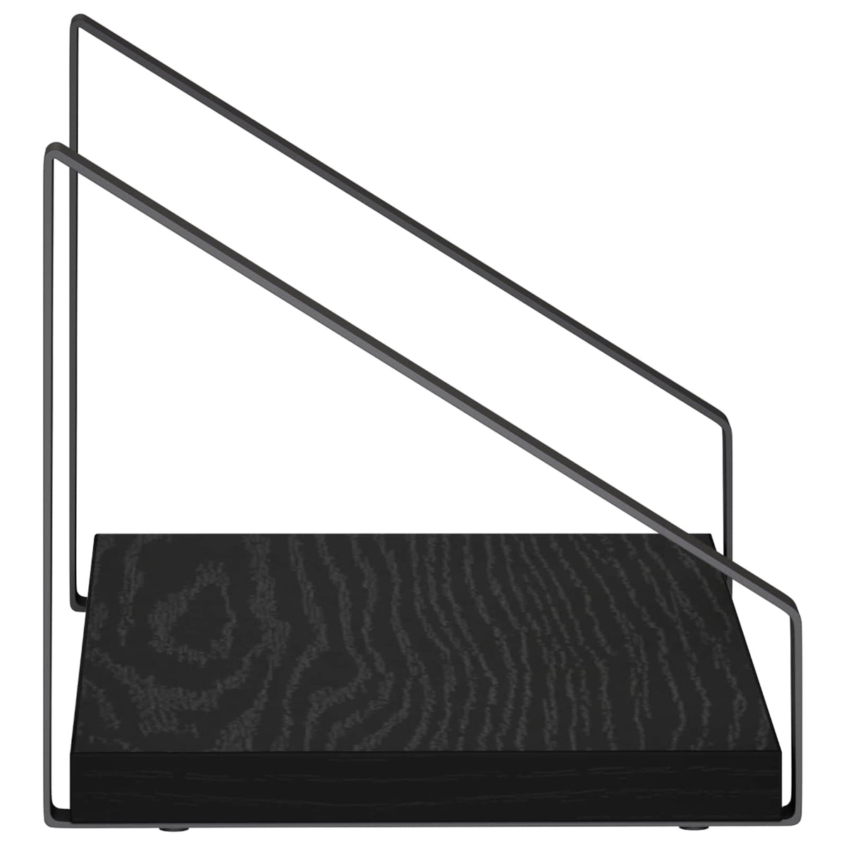 Wall Shelves 4 pcs Black Oak 30 x 16 x 15.5 cm