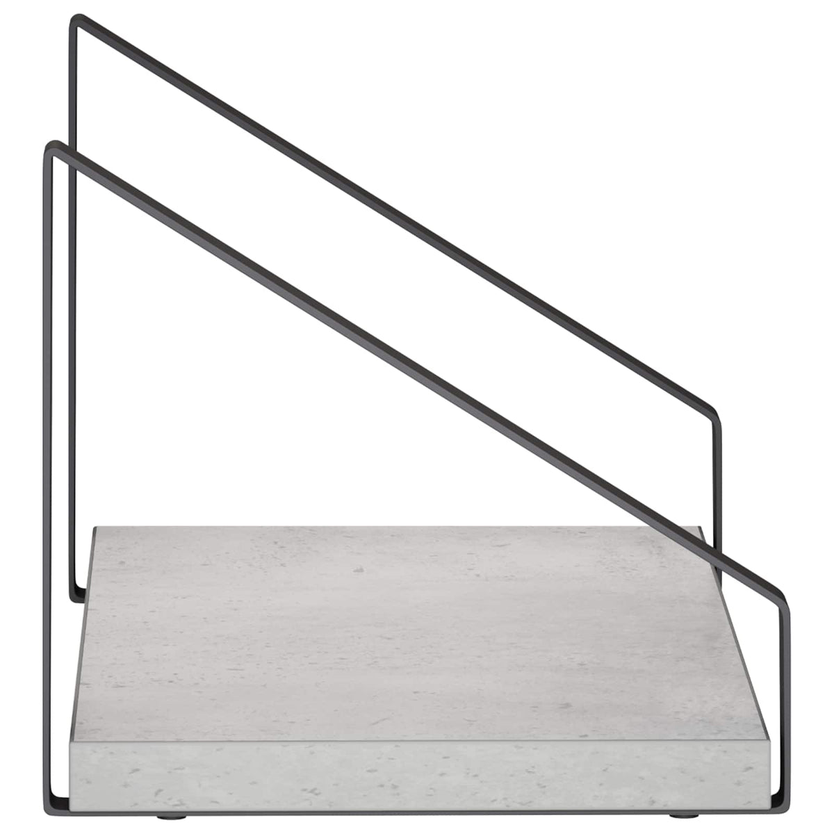 Wall Shelves 4 pcs Concrete Grey 30 x 16 x 15.5 cm