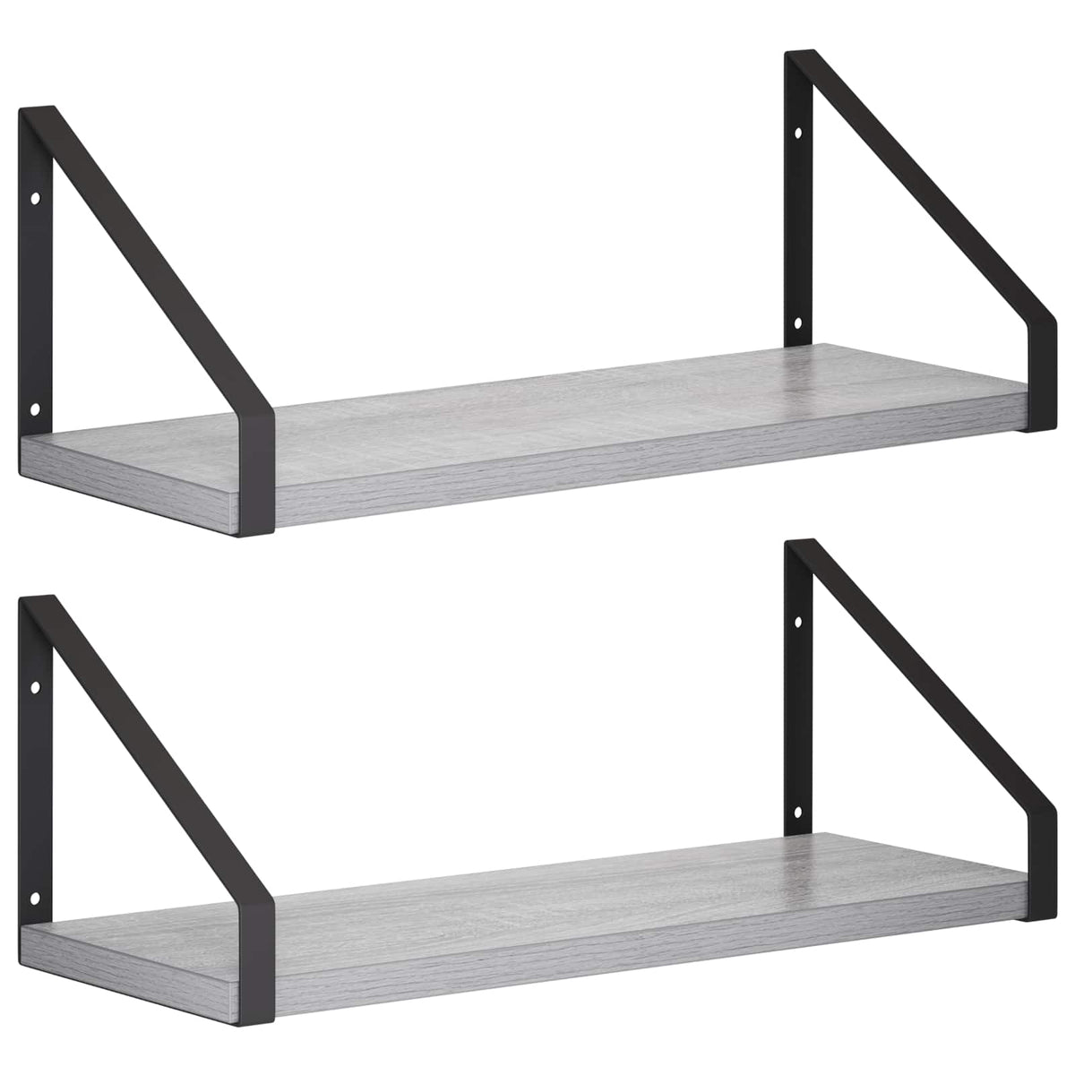 Wall Shelves 2 pcs Grey Sonoma 40 x 16 x 15.5 cm