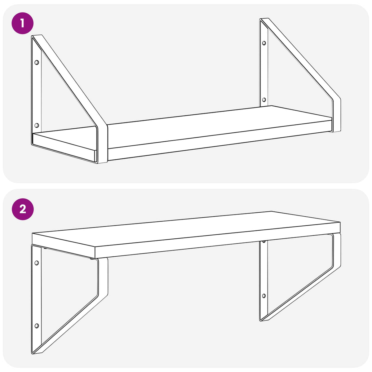 Wall Shelves 2 pcs Artisan Oak 40 x 16 x 15.5 cm