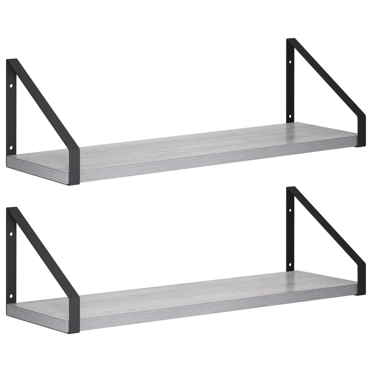 Wall Shelves 2 pcs Grey Sonoma 50 x 16 x 15.5 cm