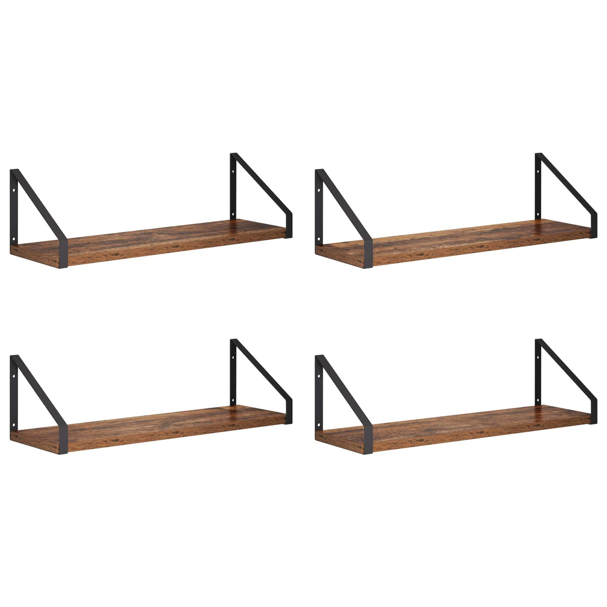 Wall Shelves 4 pcs Old Wood 50 x 16 x 15.5 cm