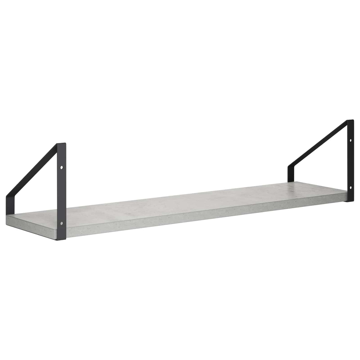 Wall Shelves 2 pcs Concrete Grey 60 x 16 x 15.5 cm